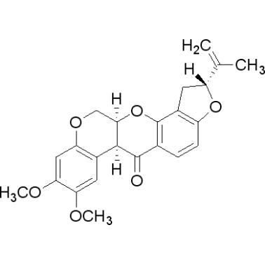 Chemical structure of rotenone